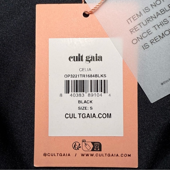 Cult Gaia Celia One Piece Swimsuit in Black - Picture 5 of 7